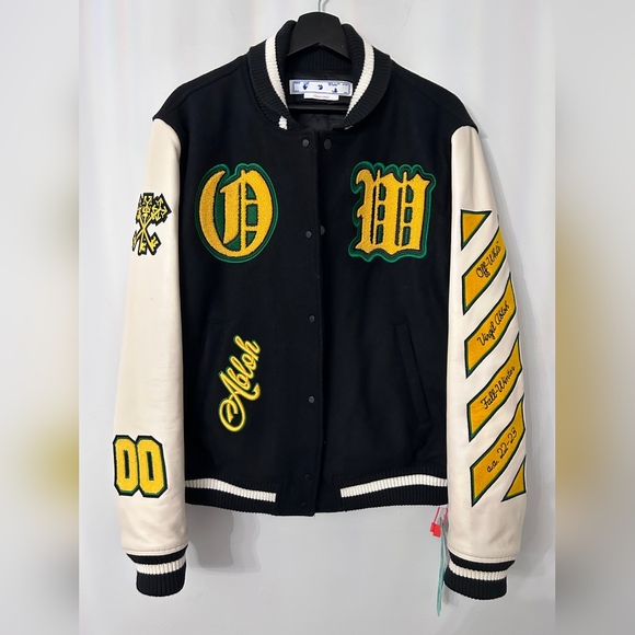Off white Virgil abloh Other - Off-White Virgil Abloh Varsity Jacket sz 48